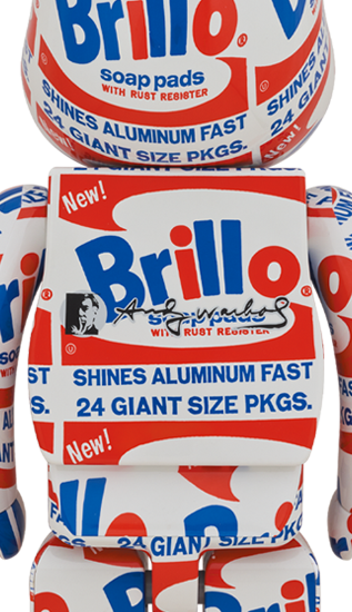 Andy Warhol Brillo 100% + 400% Bearbrick Set by Medicom Toy [DAMAGE BOX]