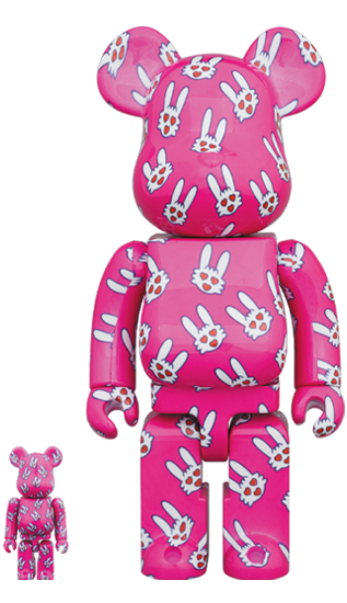 Hitohatausagi Rabbit Amplifier 100% + 400% Bearbrick Set by Medicom Toy