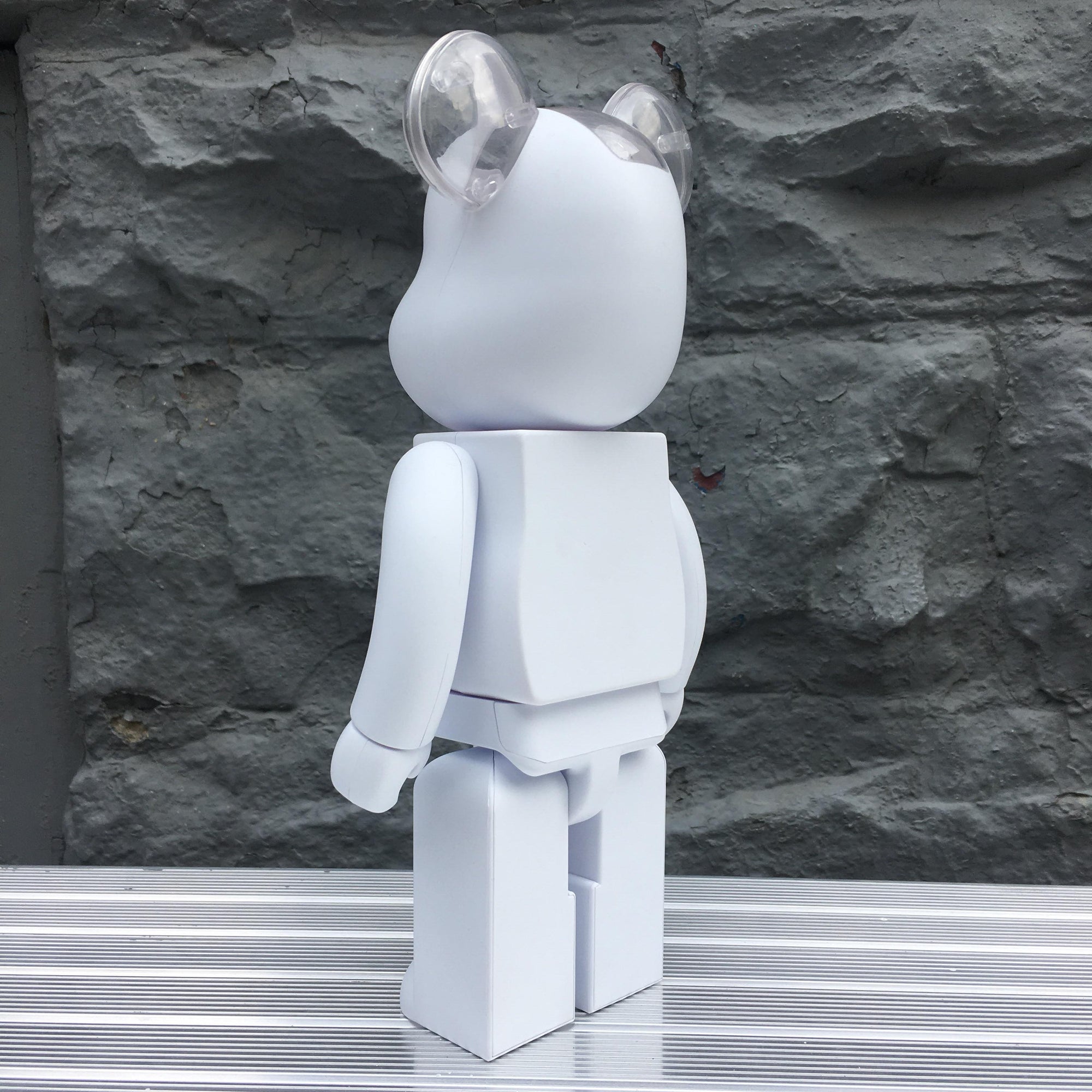 Neighborhood White 100% + 400% Bearbrick Set by Medicom Toy x