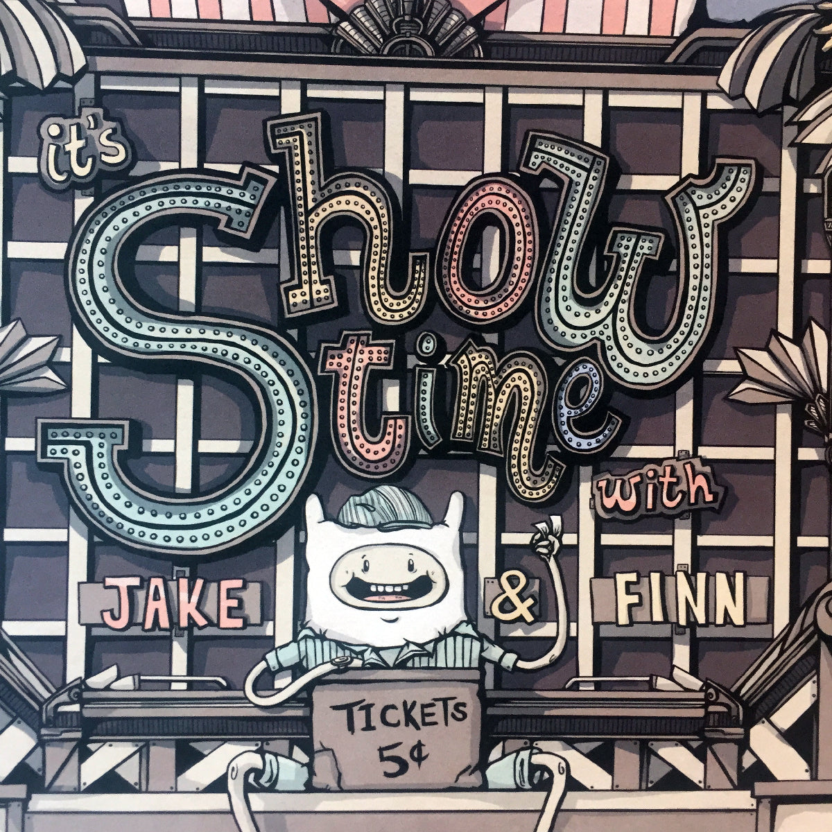 Adventure Time Showtime Limited AP Edition 16" x 20" Poster Print by Gray Mako