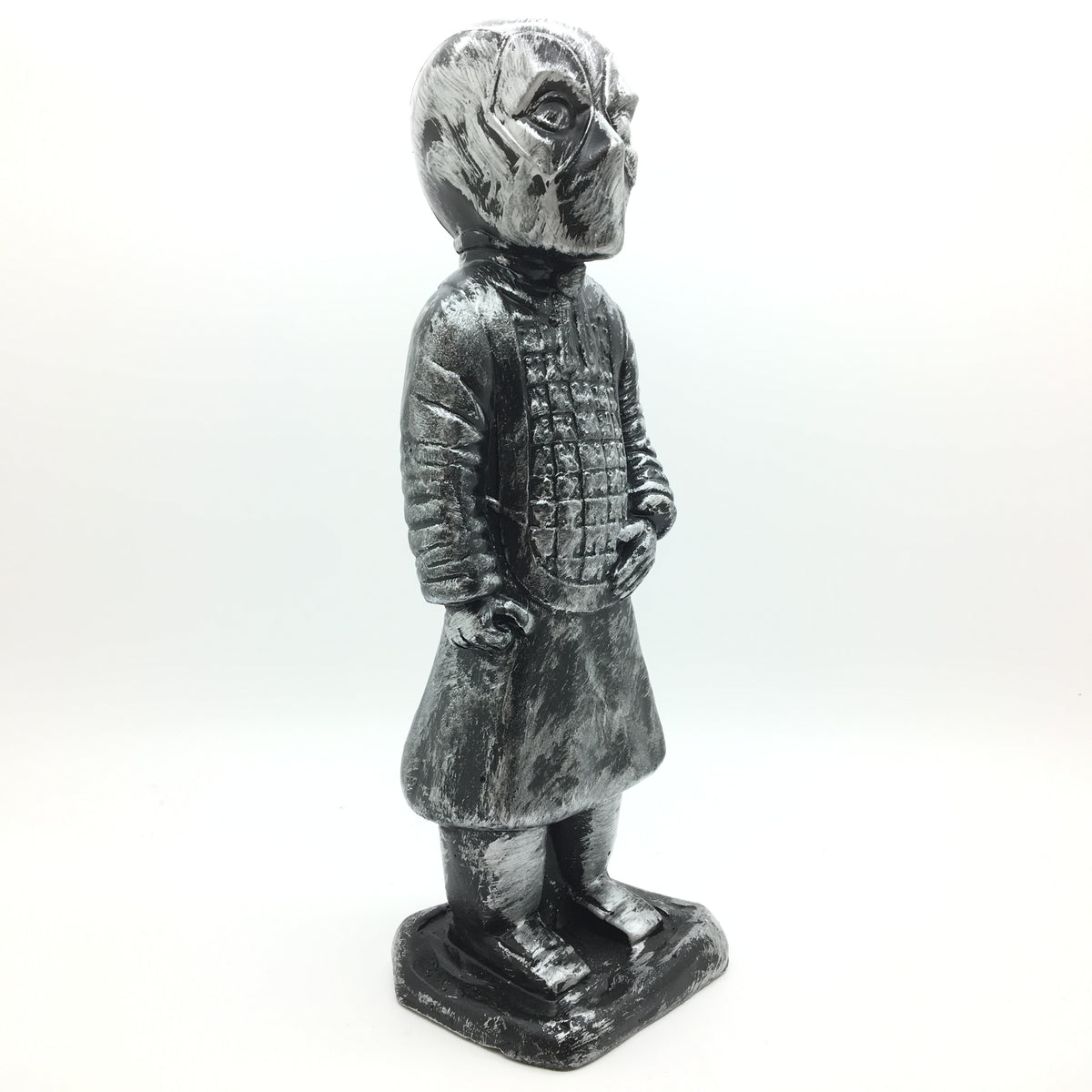 Terracotta Deadpool Silver 9-Inch Art Toy Figure by Modulicious