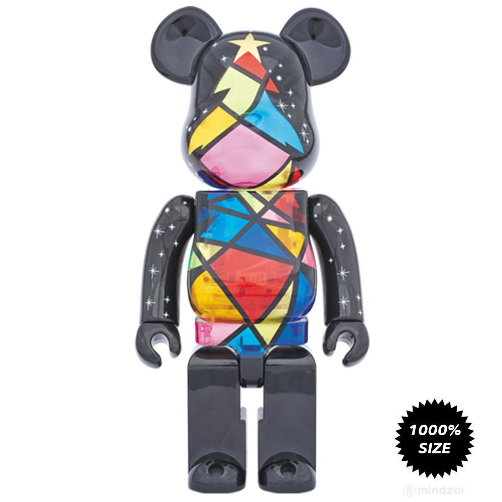 Stained Glass Xmas Tree 1000% Bearbrick by Medicom Toy