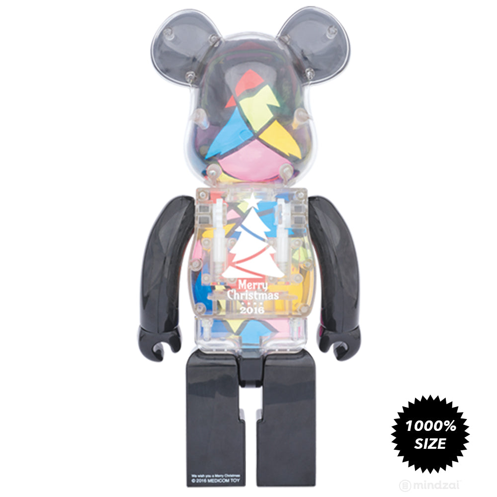Stained Glass Xmas Tree 1000% Bearbrick by Medicom Toy