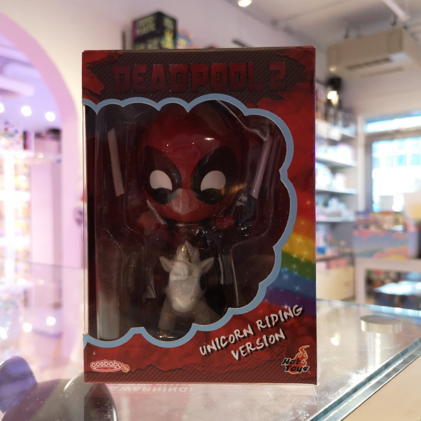 Deadpool 2 Unicorn Riding Version by Cosbaby Bobble Head - 1