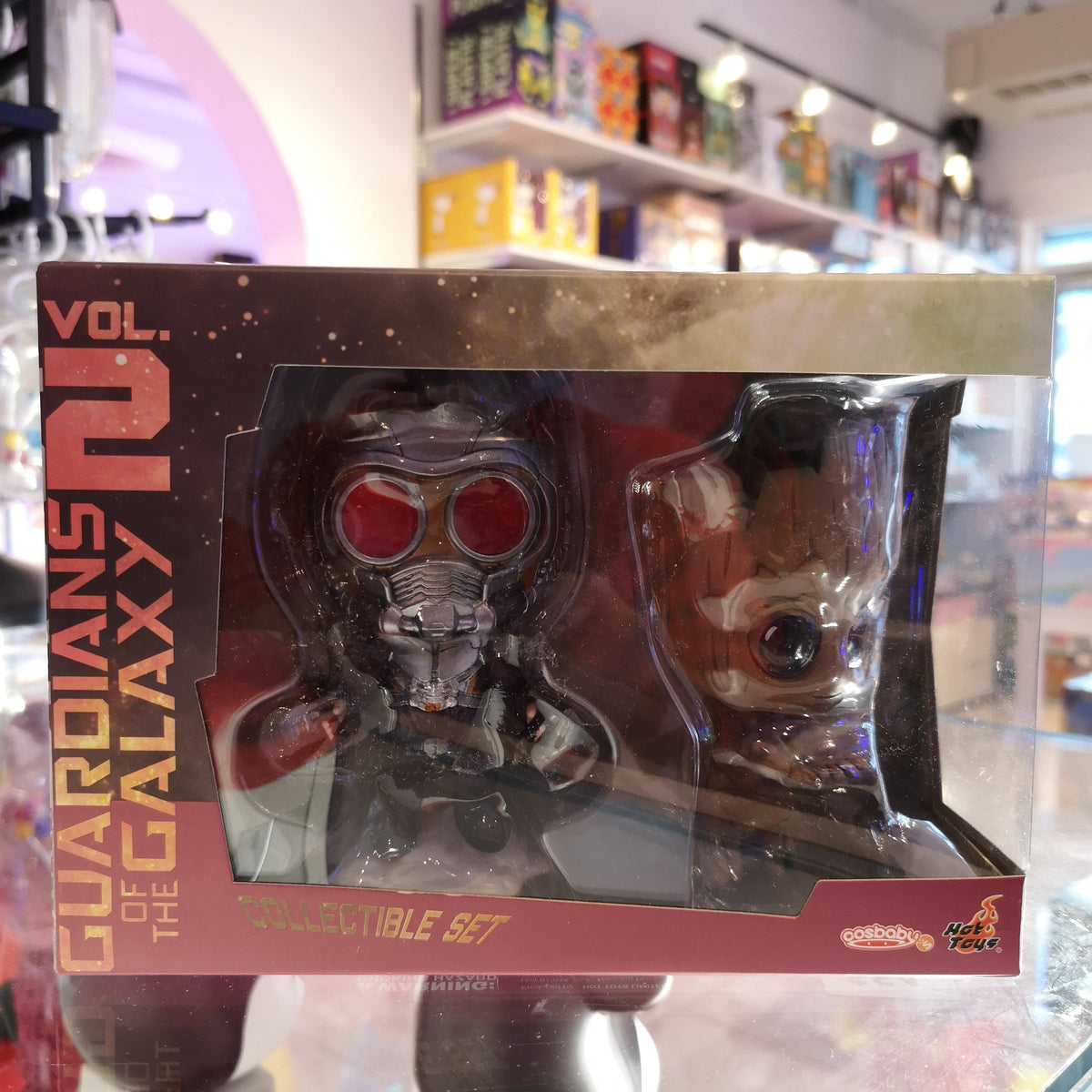 Star-lord &amp; Groot Guardians of the Galaxy Vol 2 Collectible Set by Marvel x Cosbaby - 1