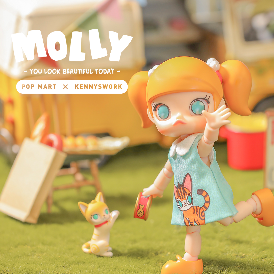 Molly You Look Good Today BJD Art Toy Figure by Kennyswork x POP MART
