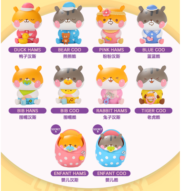Little Baby Chewy Hams Blind Box Series by Funi x POP MART