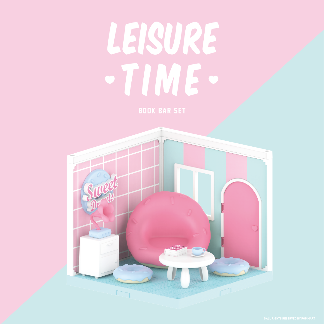 Leisure Time Toy Set by POP MART - Book Bar