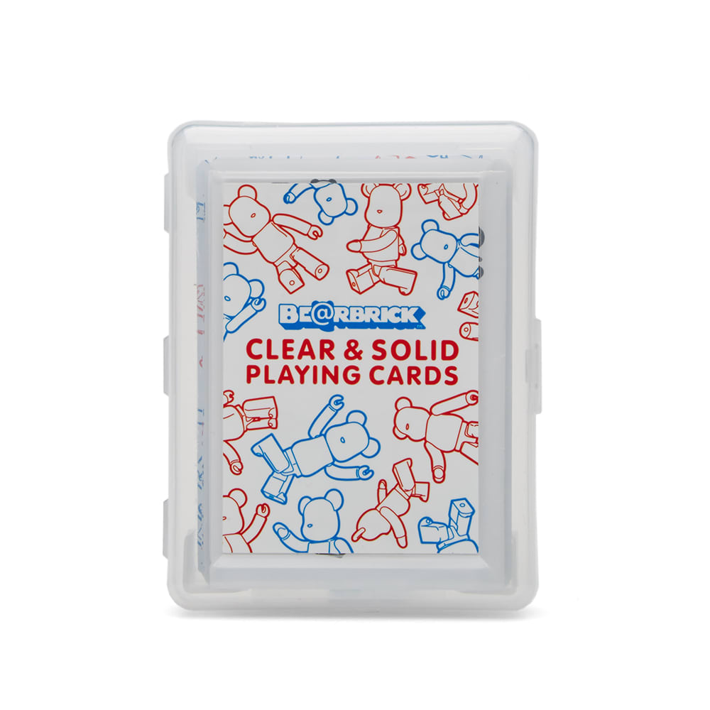 Bearbrick Clear and Solid Playing Cards Medicom Toy Exhibition 2012 with Plastic Case