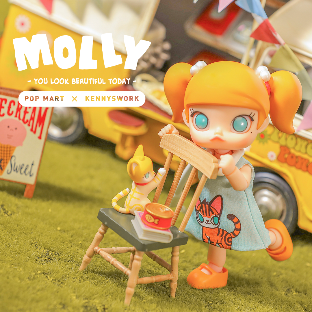 Molly You Look Good Today BJD Art Toy Figure by Kennyswork x POP MART