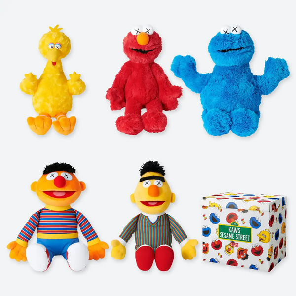 KAWS Sesame Street Uniqlo Plush Toy Complete Box Set - Mindzai Toy KAWS Sesame Street Uniqlo Plush Toy Complete Box Set - Mindzai Toy