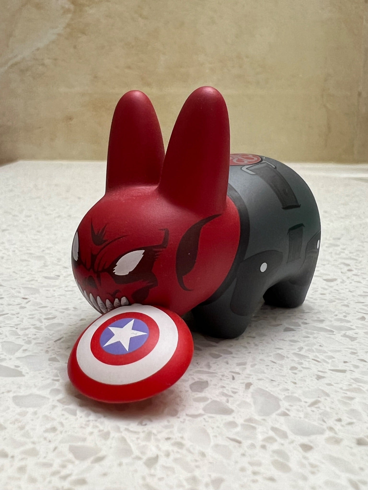 Kidrobot ~ Labbit •Red Skull• - 1