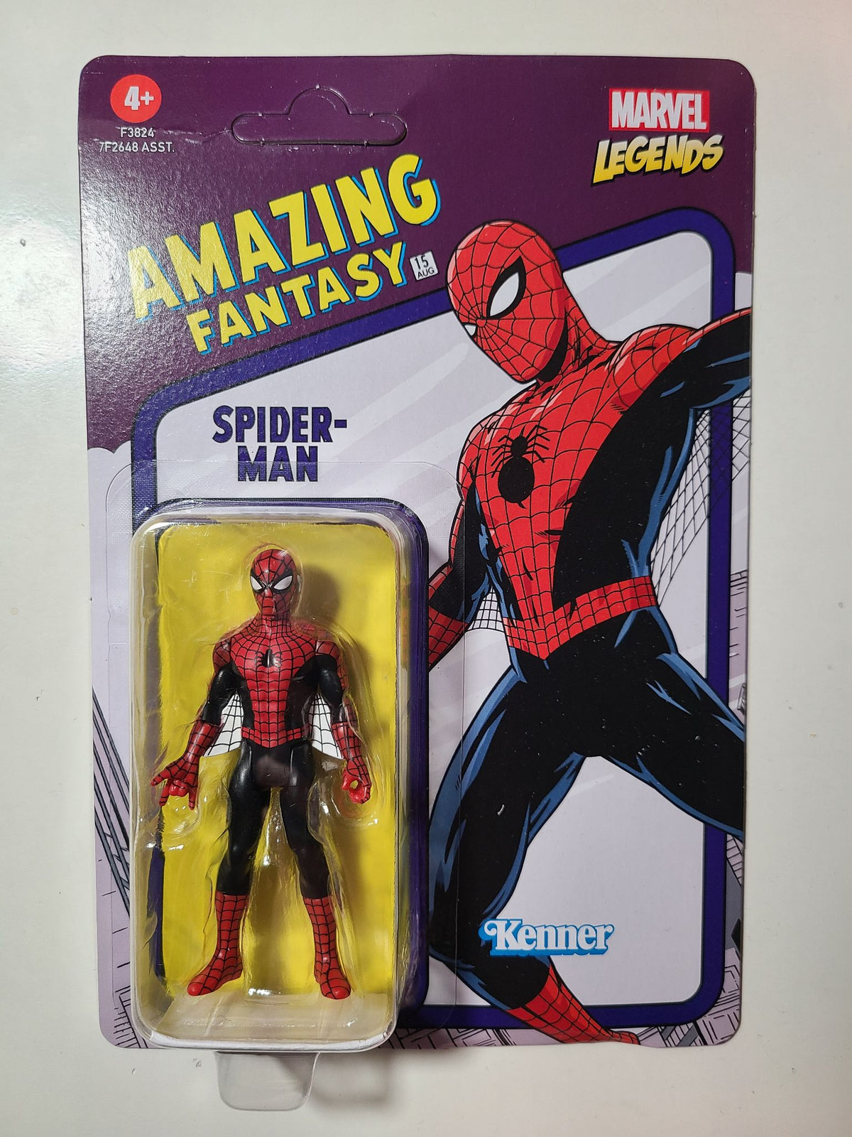 Spiderman Amazing Fantasy 3.75&quot; Action Figure - Marvel Legends - Kenner Hasbro - 1