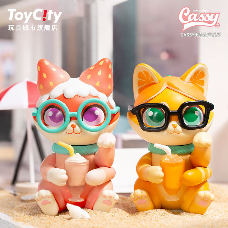 Cassy Cat Drinks Series Blind Box by Toy City