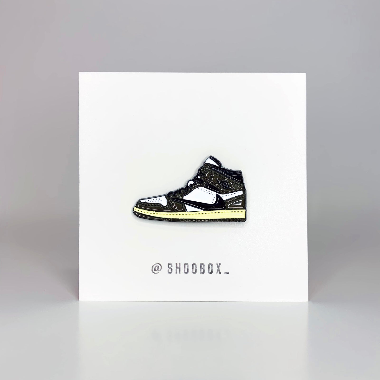 AJ1 Travis Scott Soft Enamel Pin by Shoobox