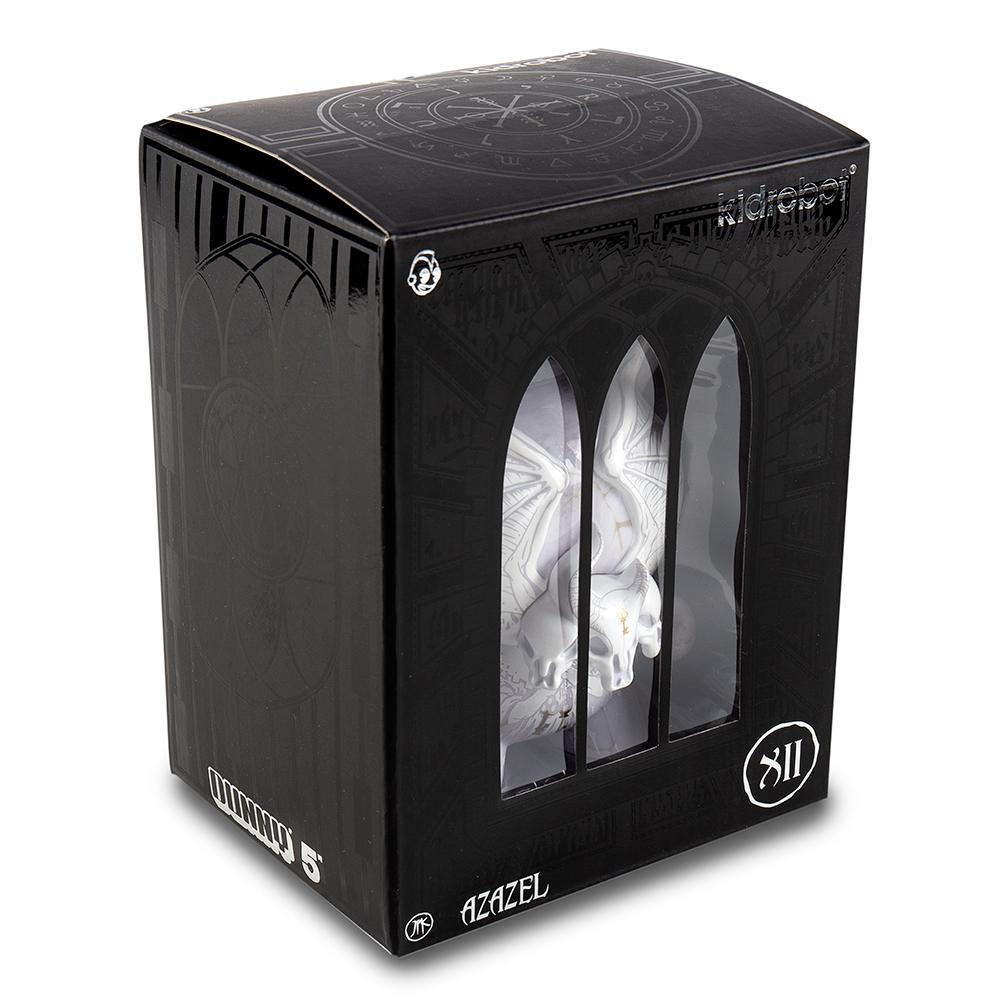 Arcane Divination Azazel Grey / Gold Marble 5" Dunny by Jon-Paul Kaiser x Kidrobot - Special Order