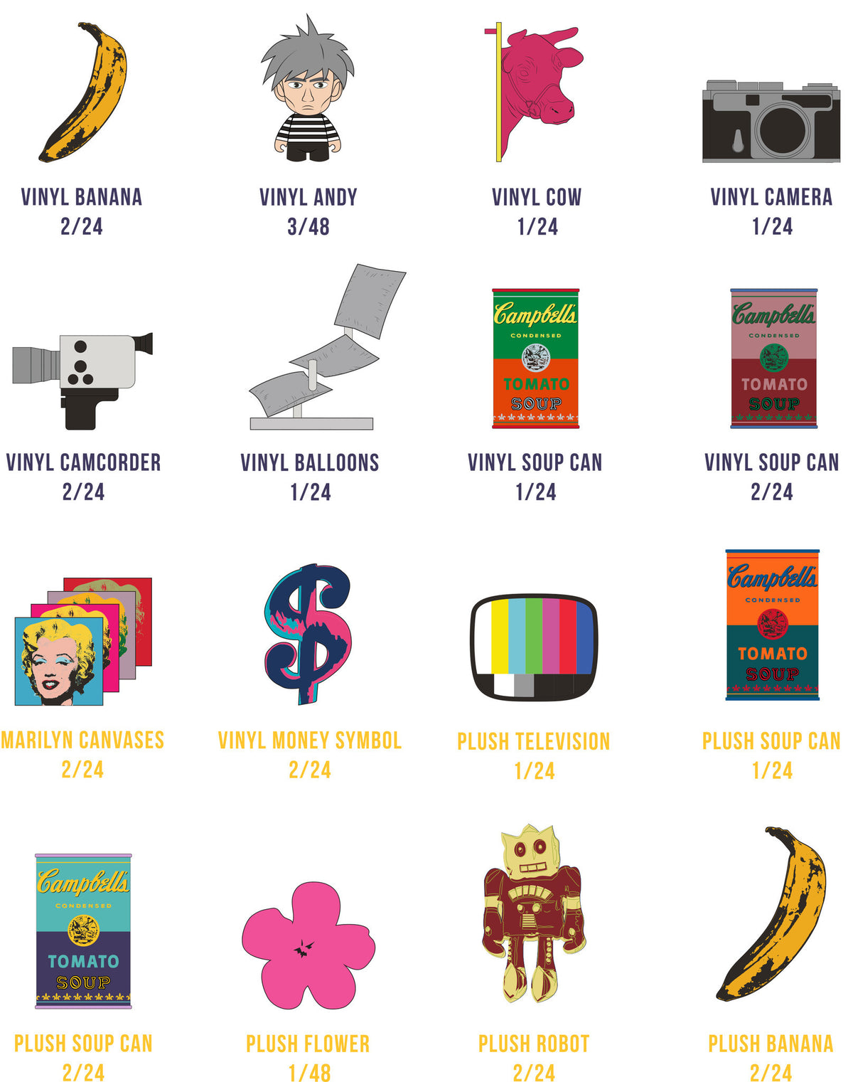 Andy Warhol Soup Can Minis Blind Box by Kidrobot - Pre-order - Mindzai  - 24