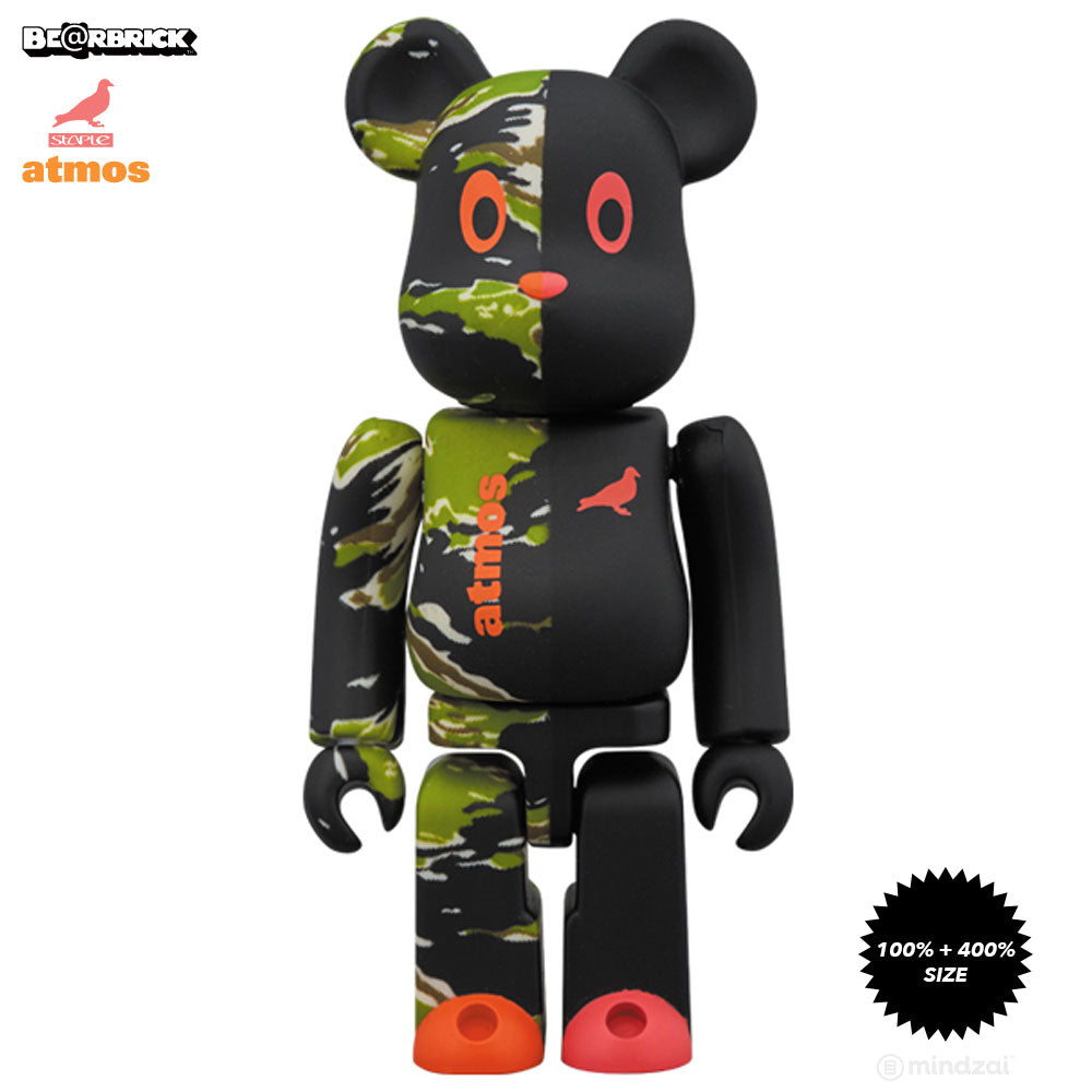 Atmos × Staple #2 Camo 100% + 400% Bearbrick by Medicom Toy