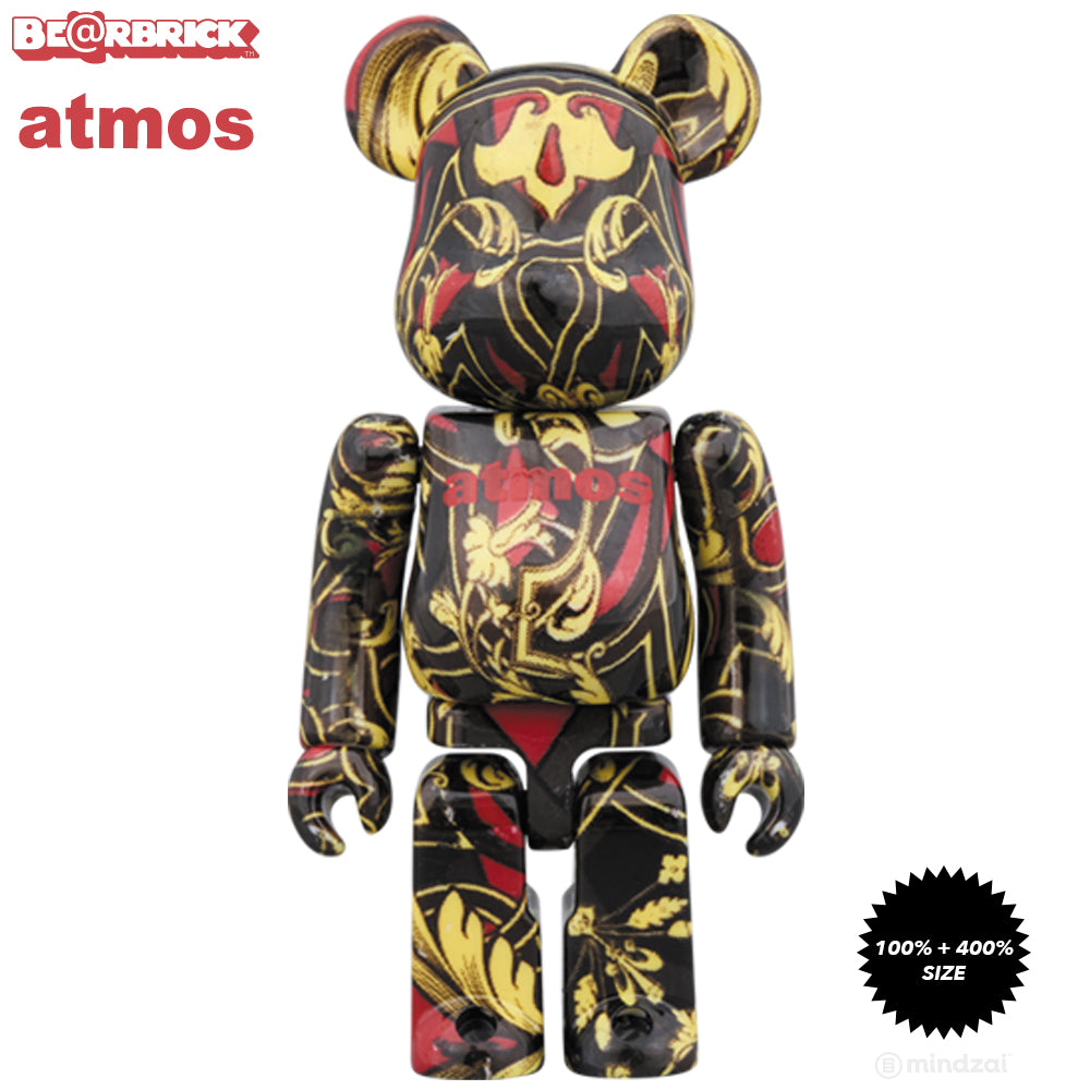 Atmos x Timberland Scarf 100% + 400% Bearbrick Set by Medicom Toy