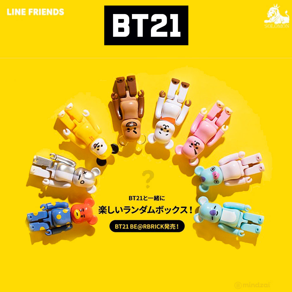 BT21 Limited Edition 100% Bearbrick by Medicom Toy x Line Friends