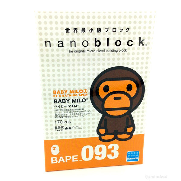 Baby Milo Bape x Nanoblock Toy Figure by Kawada - Mindzai Toy Shop