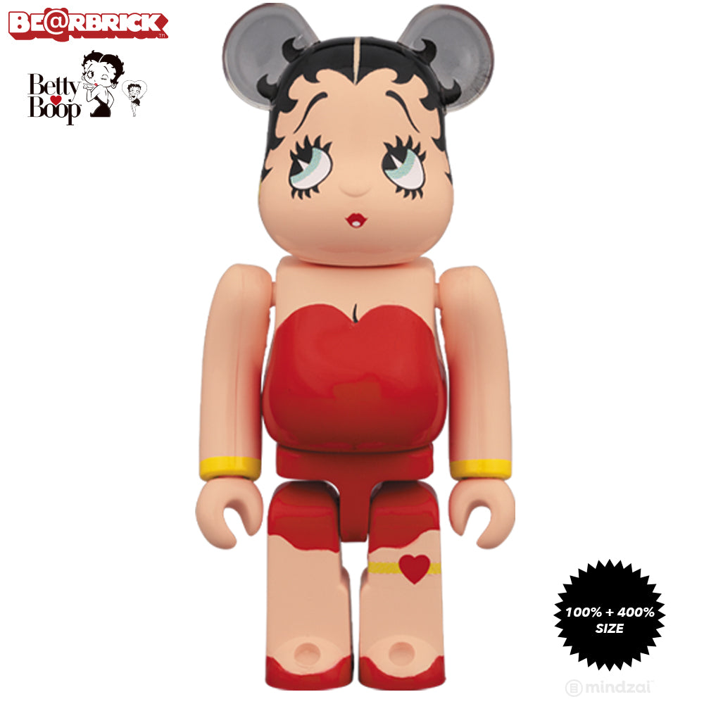 Betty Boop 100% + 400% Bearbrick Set by Medicom Toy