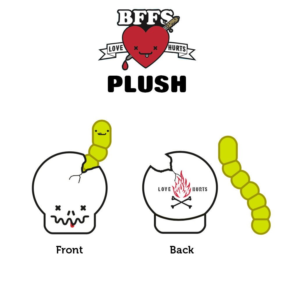 BFFs Bones and William Plush by Travis Cain x Kidrobot - Mindzai  - 4