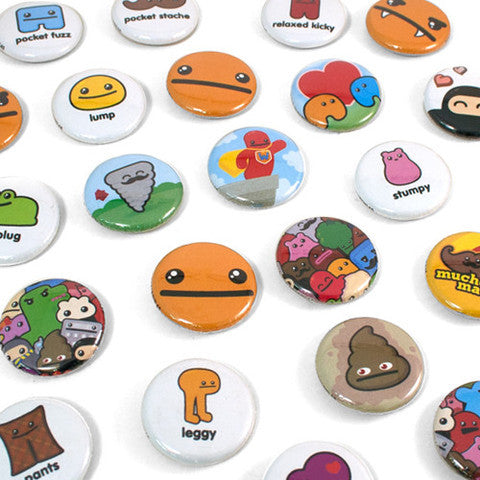 Ninja Town Buttons 5-Pack - Mindzai 