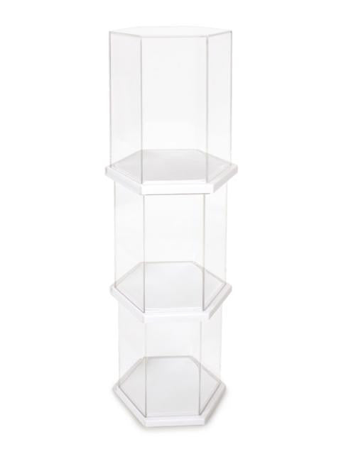 Hexagon Display Case White - Mindzai  - 3