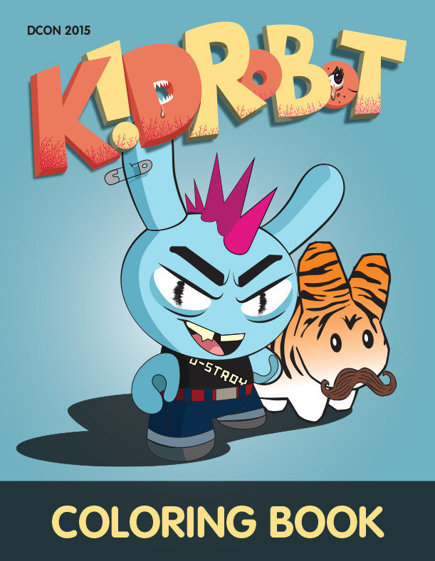 Kidrobot Designer Con Colouring Book - Mindzai