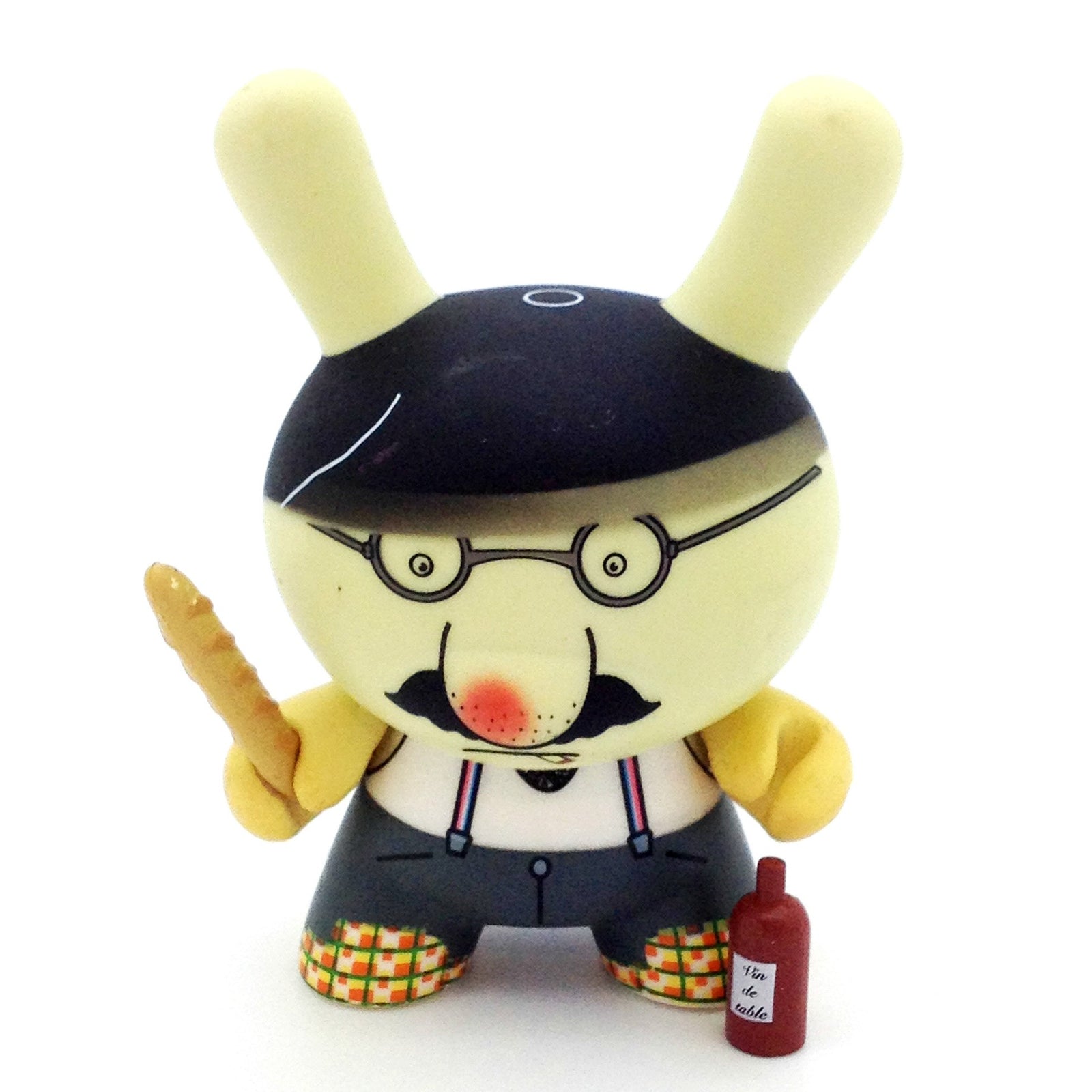 French Dunny Series - Dunny with Baguette and Wine (Der) - Mindzai 
