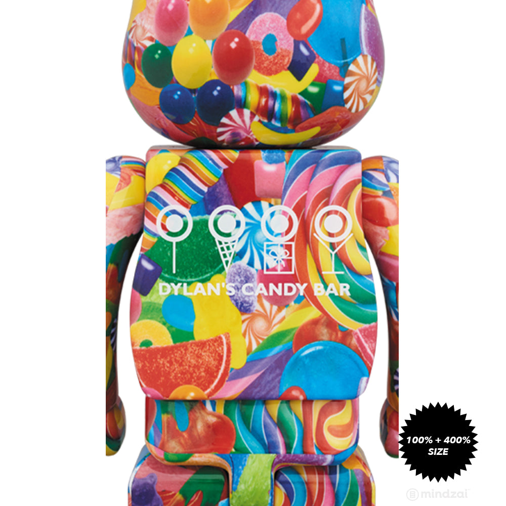 Dylan's Candy Bar 100 and 400% Bearbrick Set by Medicom Toy