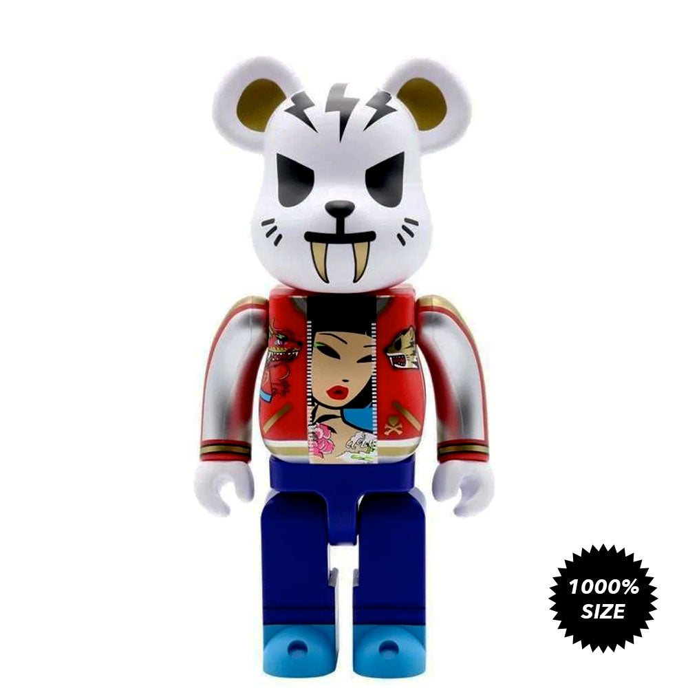 Electric Tiger 1000% Bearbrick by Tokidoki x Medicom Toy x Action City