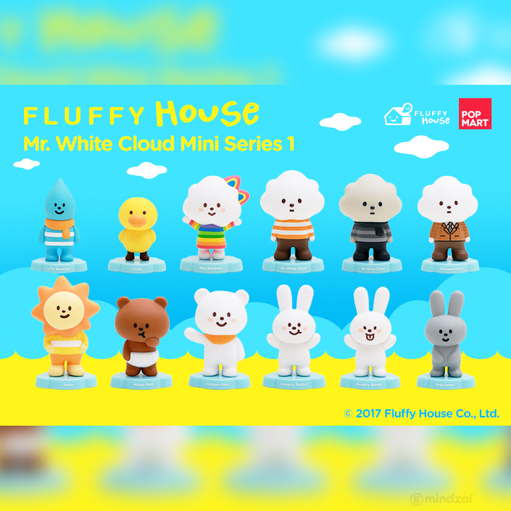 Mr. White Cloud Mini Series 1 by Fluffy House x POP MART