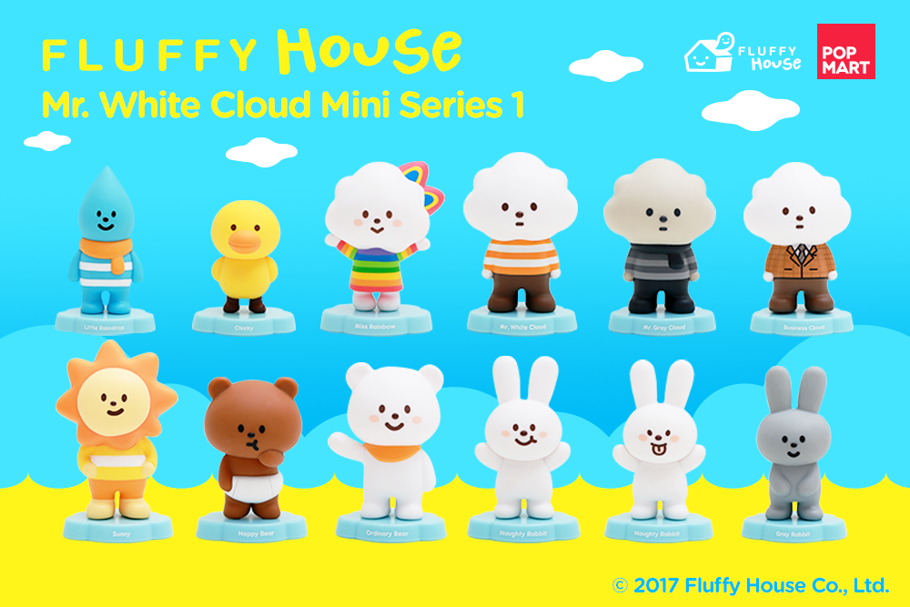 Mr. White Cloud Mini Series 1 by Fluffy House x POP MART