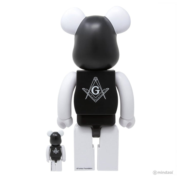 Freemasonry x Fragment Design 100% + 400% Bearbrick Set by