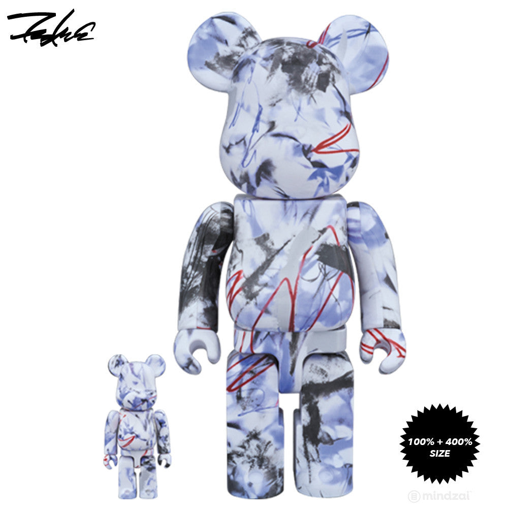 Futura Bearbrick 100% and 400% Set by Medicom Toy x Futura