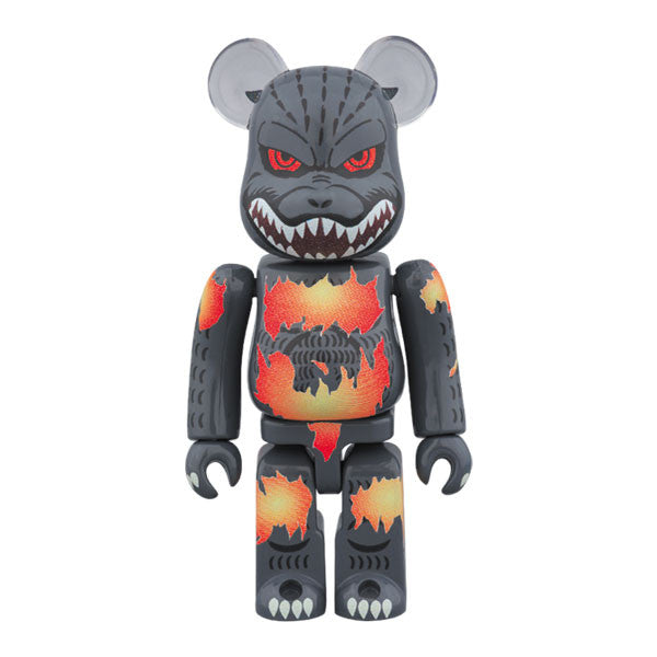 Godzilla Fire Burning Version 100% Bearbrick - Mindzai 