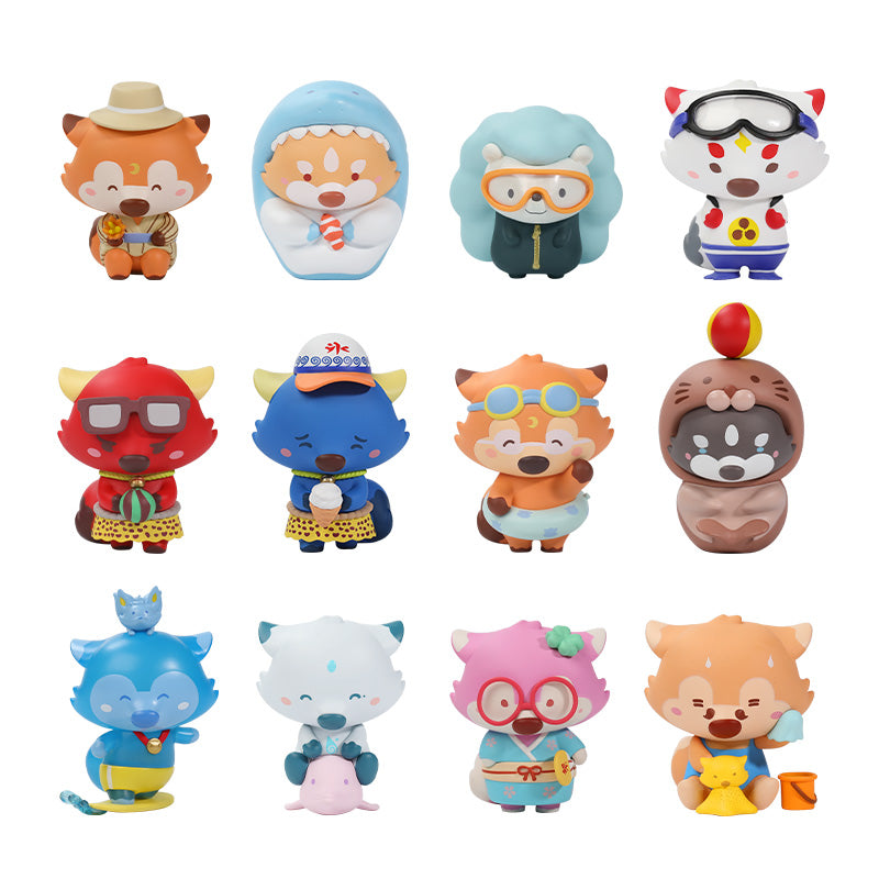 Goobi Lil Foxes Summer Blind Box Series by OKLuna x POP MART