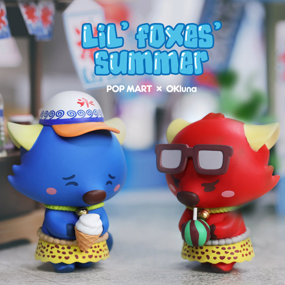 Goobi Lil Foxes Summer Blind Box Series by OKLuna x POP MART