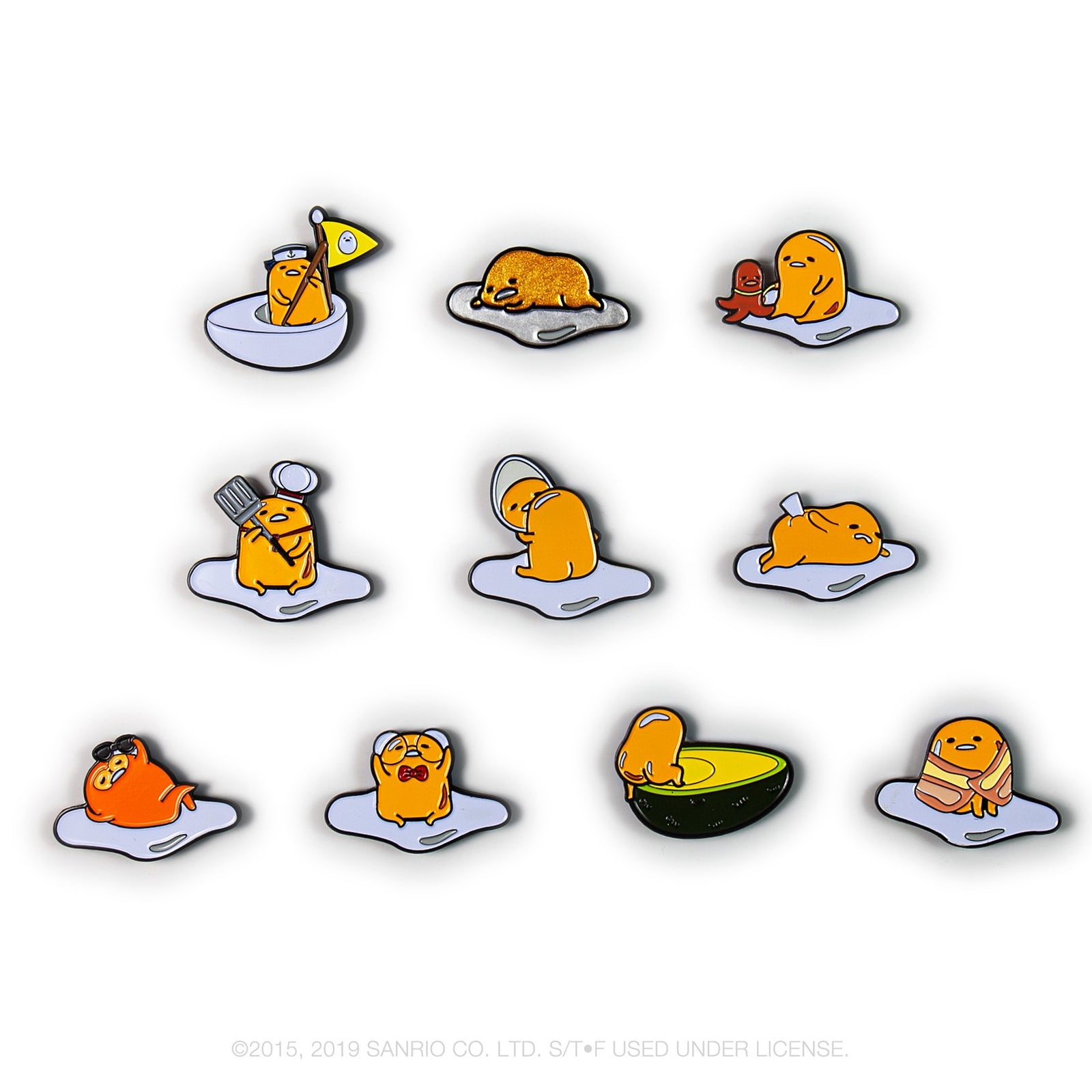 Gudetama Eggstra Lazy Enamel Pins Blind Box Series by Kidrobot x Sanrio