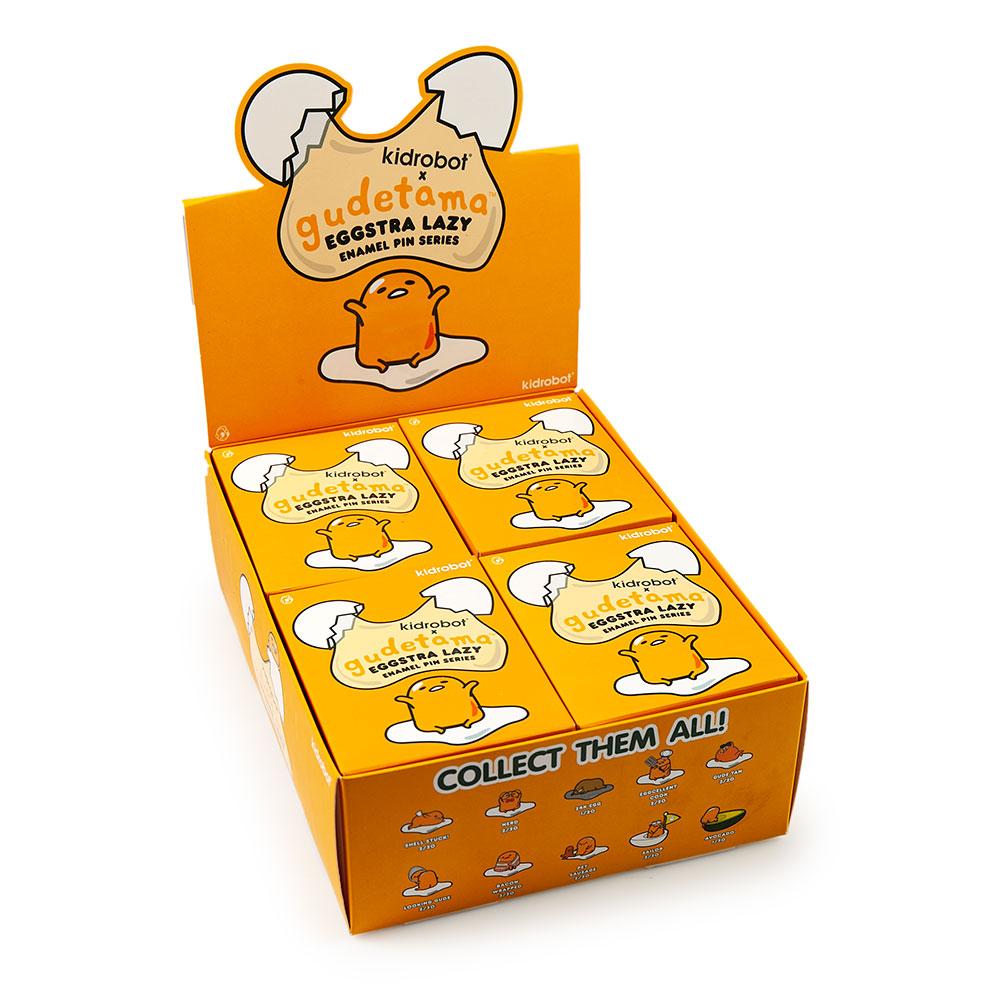Gudetama Eggstra Lazy Enamel Pins Blind Box Series by Kidrobot x Sanrio