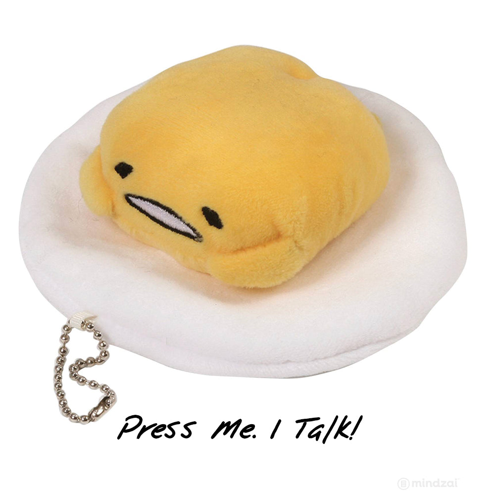 Gudetama Talking Keychain Plush by Gund