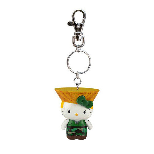 Guile x Hello Kitty Street Fighter Keychain - Mindzai 