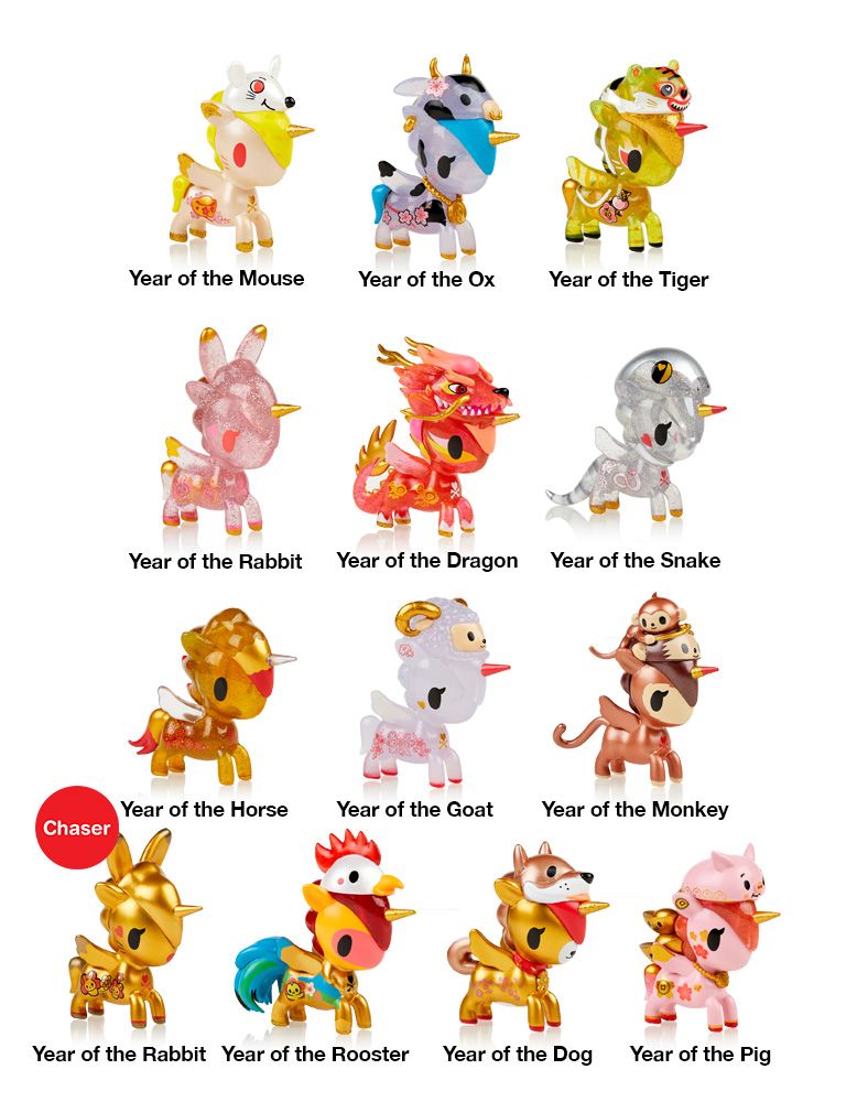 Lunar Calendar Unicorno Metallico Blind Box Series by Tokidoki