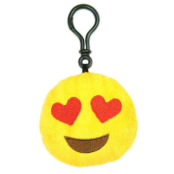 Hearts Emoji Plush Toy Clip - Mindzai  - 1