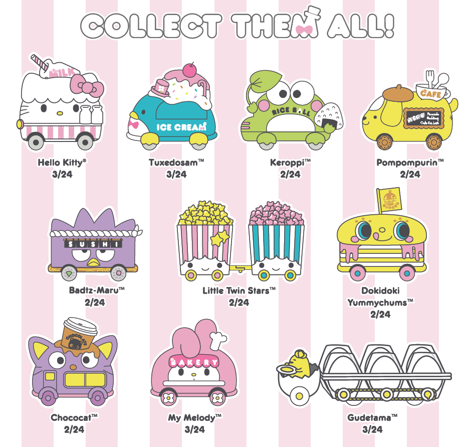 Hello Sanrio Micro Vehicles Blind Bags by Kidrobot