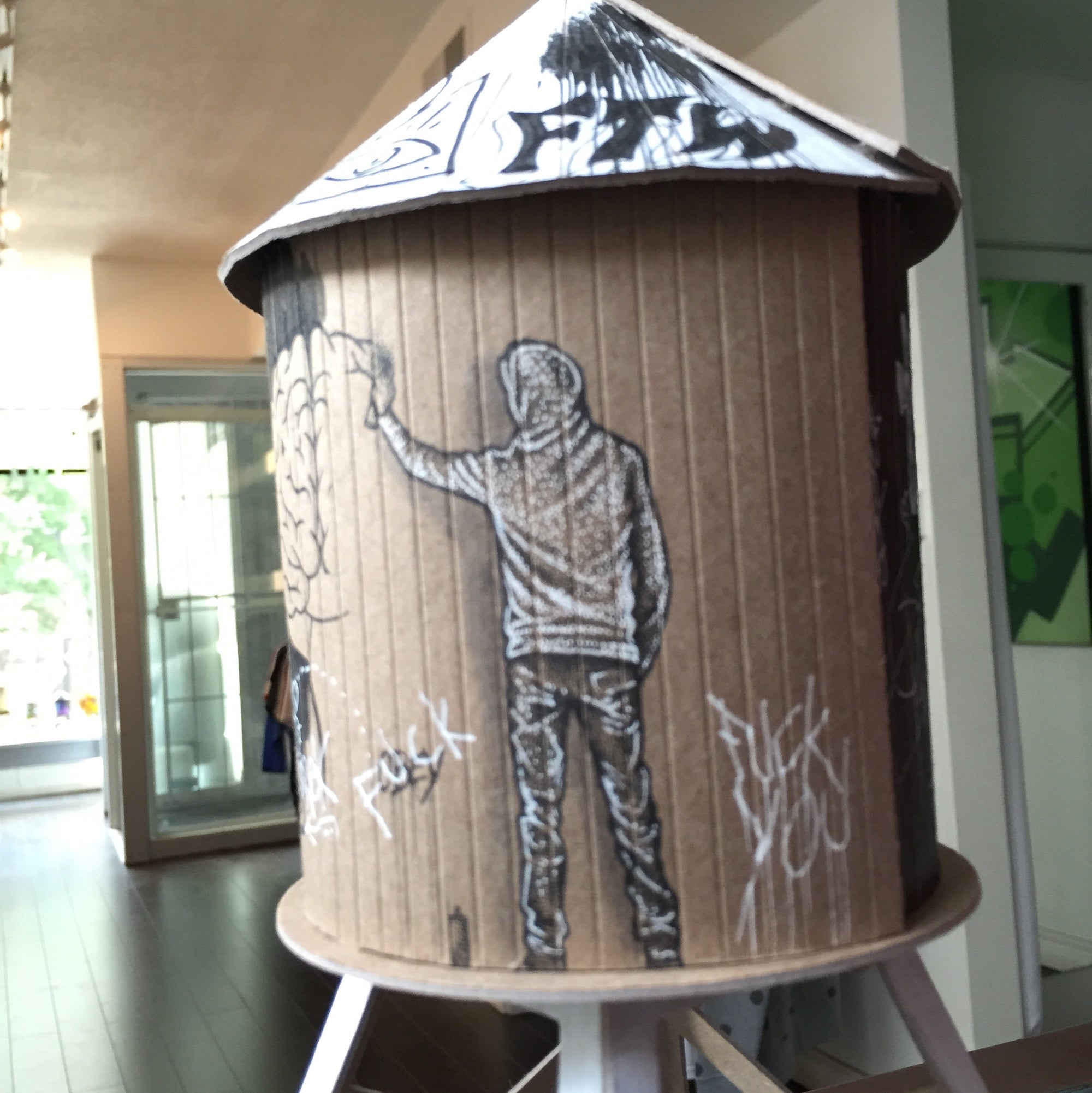 Paul Jackson Custom Boundless Brooklyn Water Tower - Mindzai  - 6