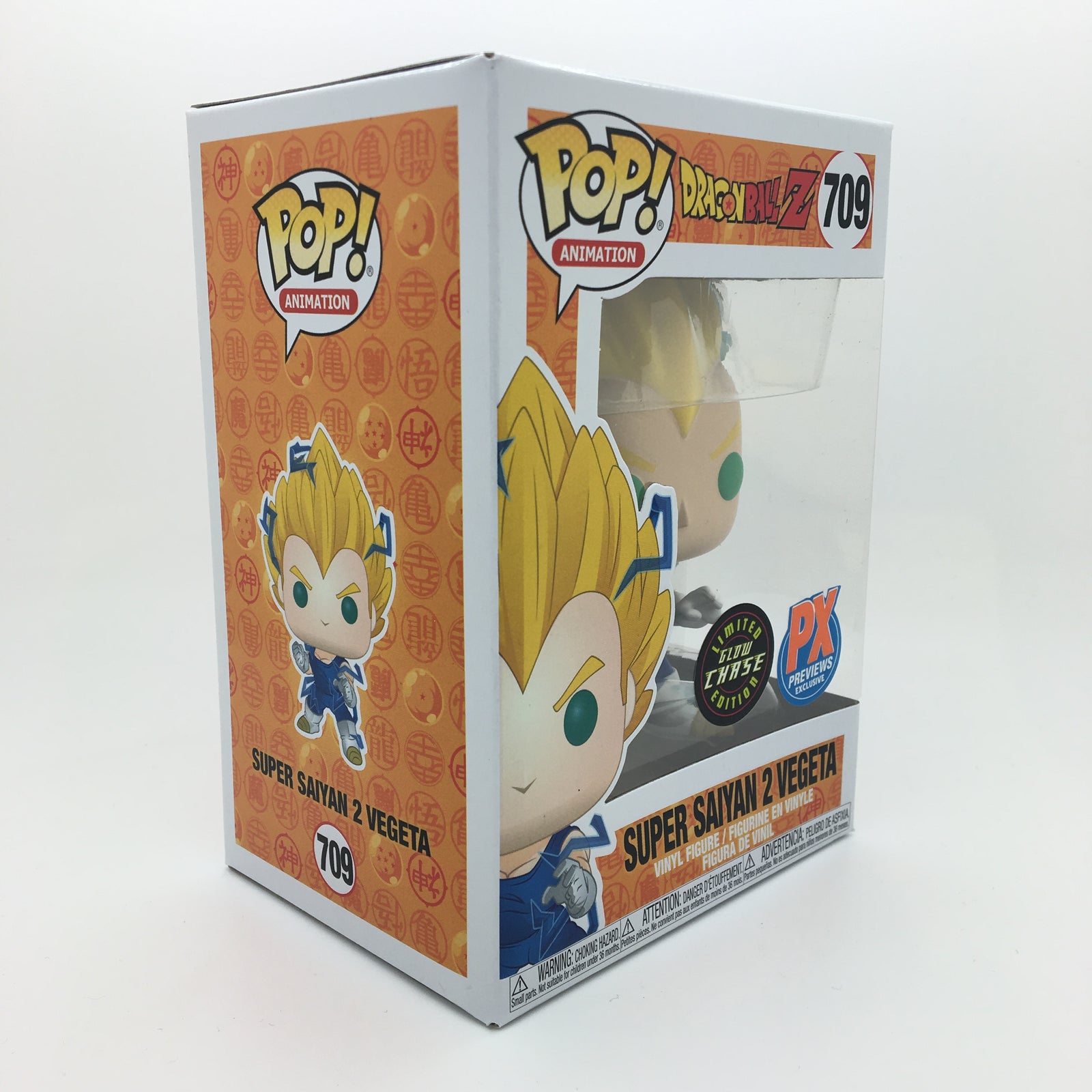 DBZ Super Saiyan 2 Vegeta PX Exclusive POP! CHASE GLOW EDITION Vinyl Toy Figure by Funko