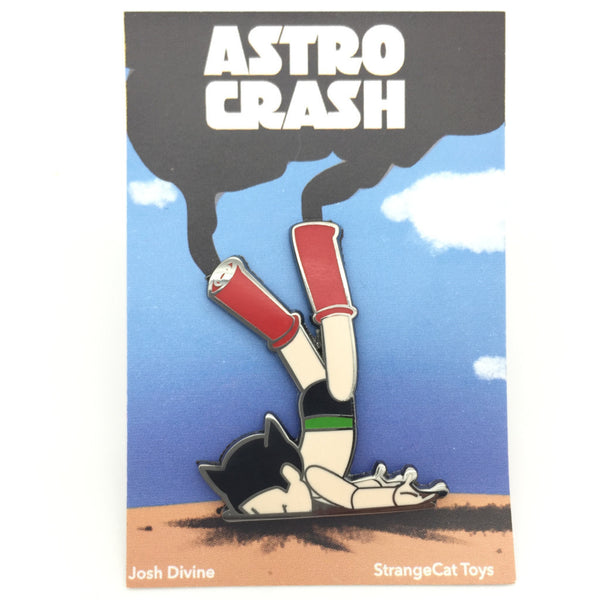 Astro Crash Enamel Pin by Josh Divine - Mindzai